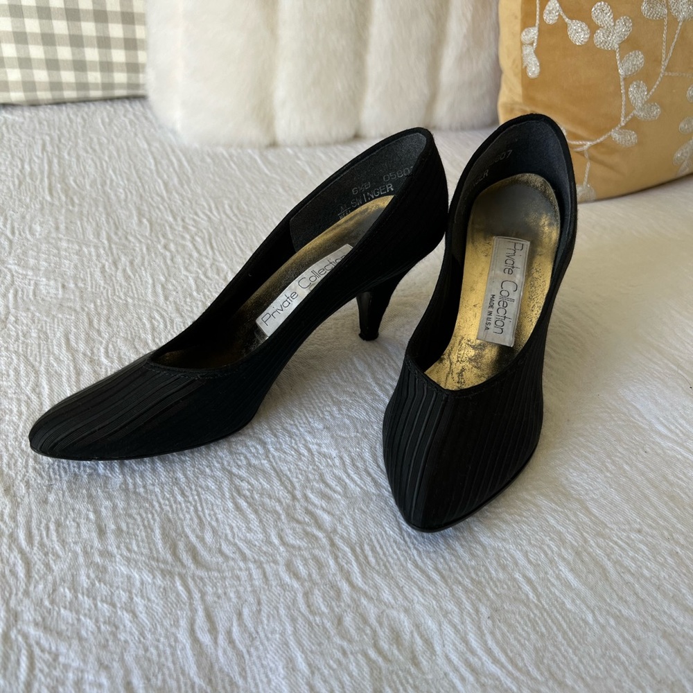 Private Collection Black Heels